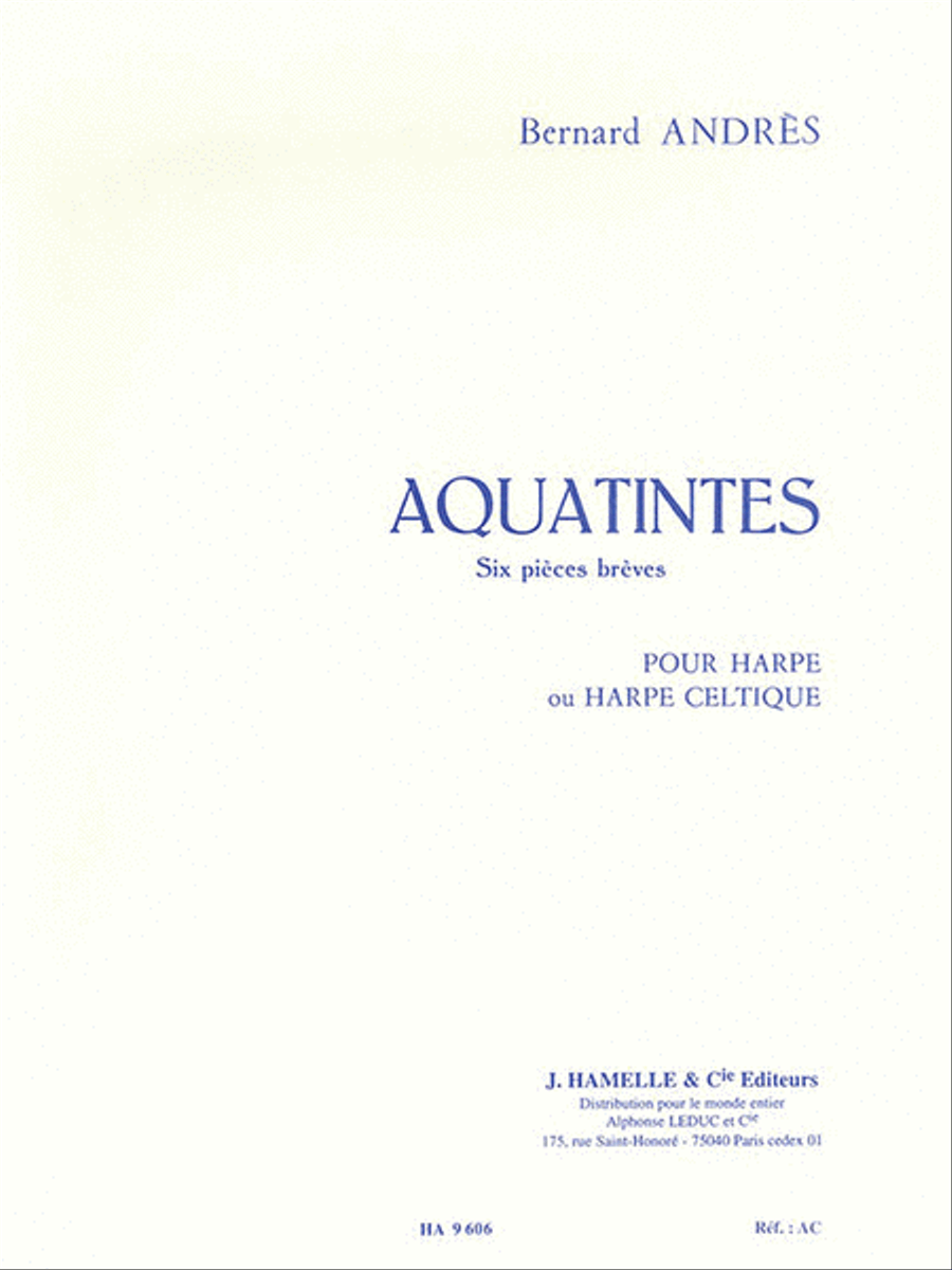 Aquatintes Pour Harpe