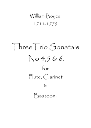 Three Trio Sonatas No.4,5 & 6
