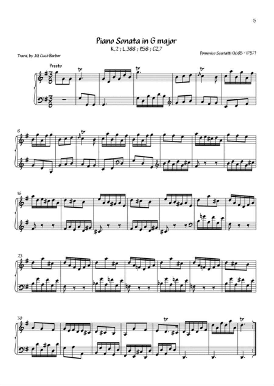 Scarlatti - Complete Piano Sonatas Vol.1 (K.1 - K.56) Piano Solo scores gallery preview page 6