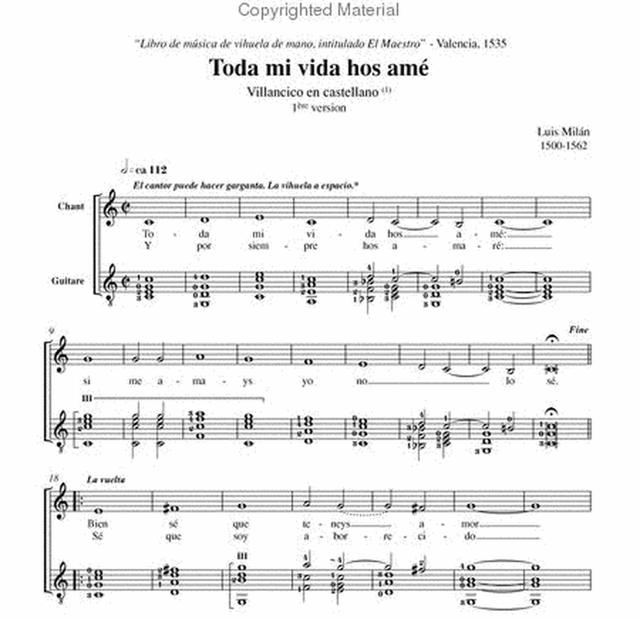 Villancicos, canciones y sonetos, vol. 1