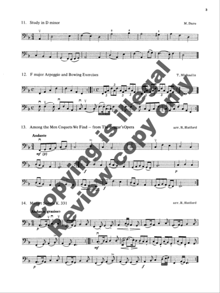 Yorke Studies for Double Bass, Volume 1 Double Bass scores gallery preview page 5