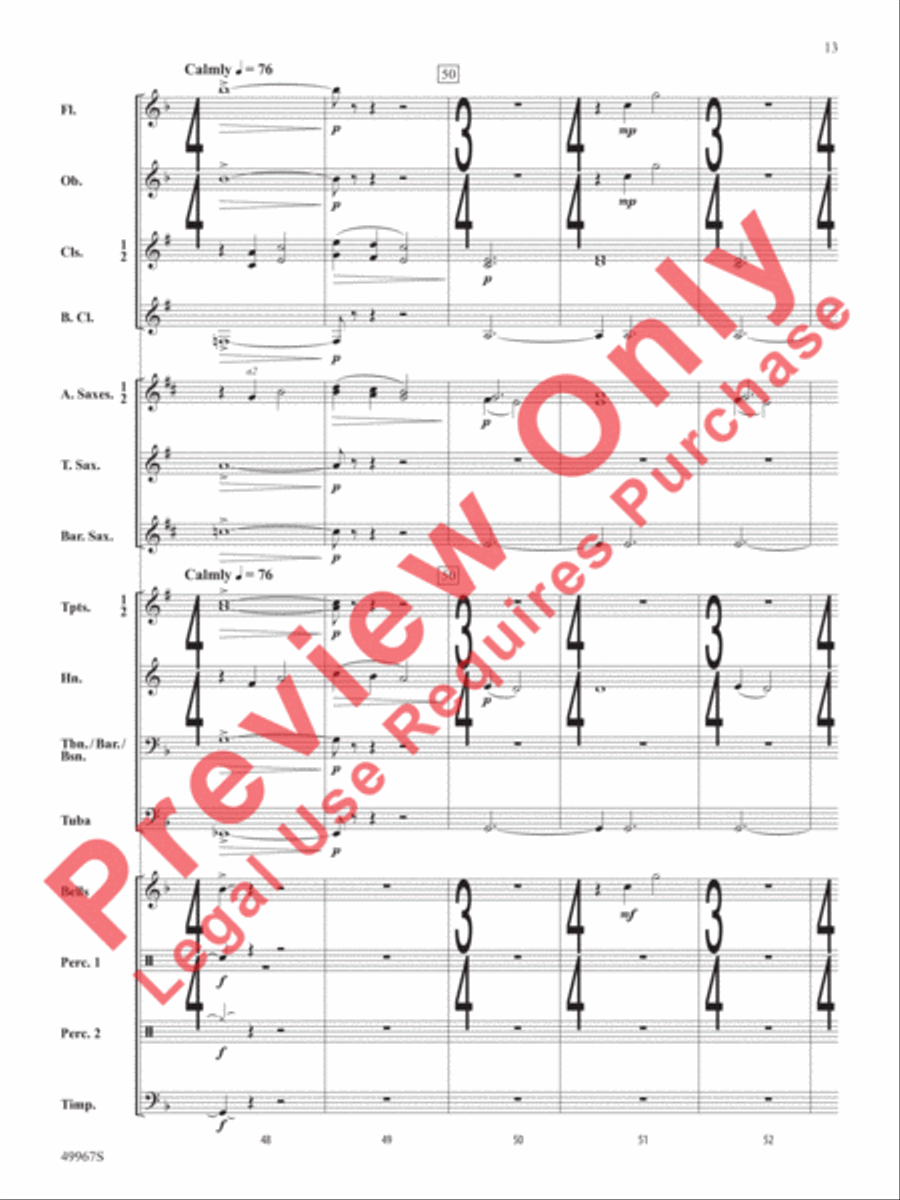 Once Upon a Time Signature Concert Band scores gallery preview page 14