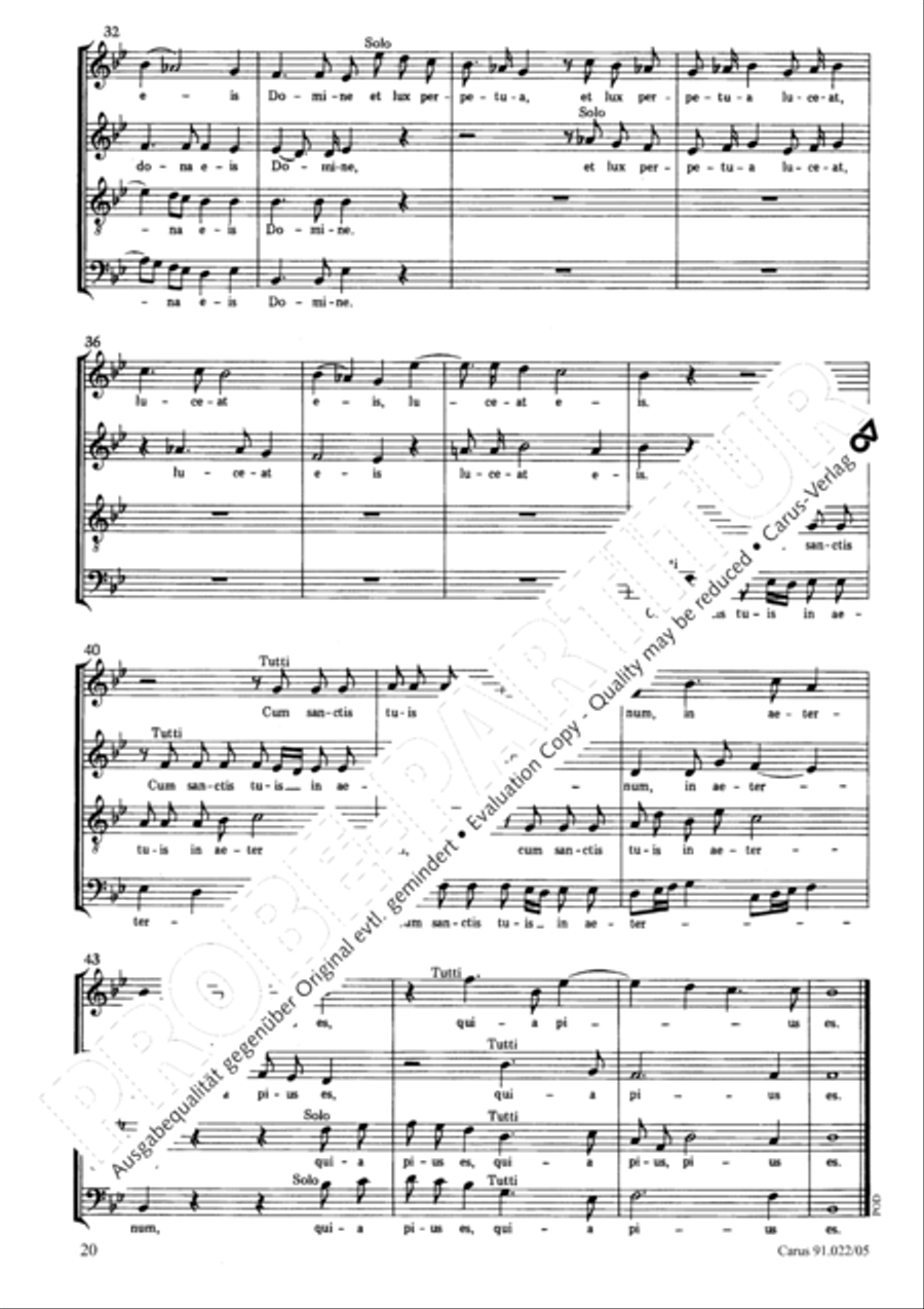 Requiem in B Requiem in B 4-Part scores gallery preview page 21