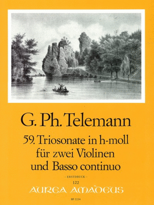 Book cover for 59th Trio sonata B minor TWV 42:h7