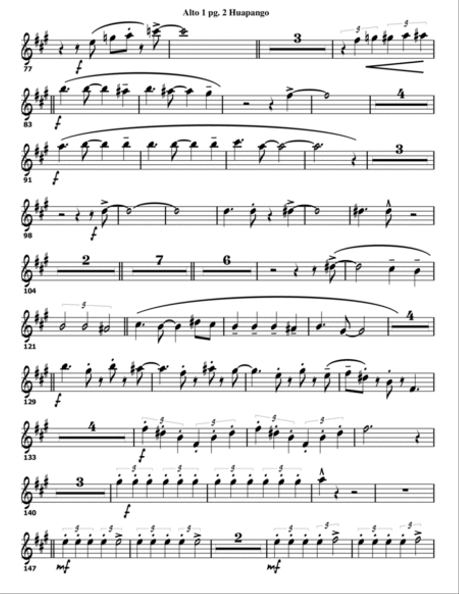 Huapango Jazz Ensemble scores gallery preview page 4