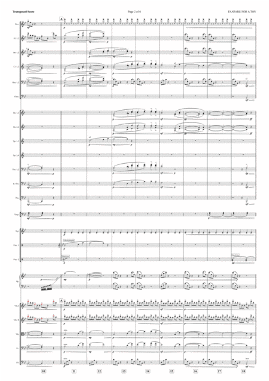 Fanfare for a toy Full Orchestra scores gallery preview page 4