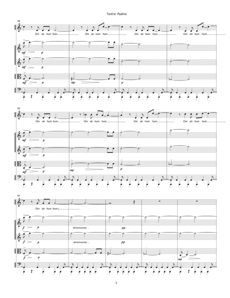 Tantric Psalms (1997, rev. 1999) for mezzo-soprano and string quartet image number null