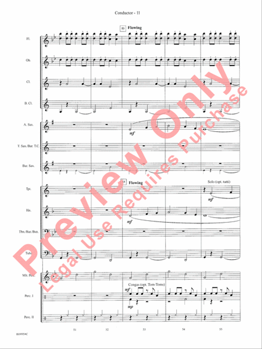The Sound and the Fury Concert Band scores gallery preview page 14