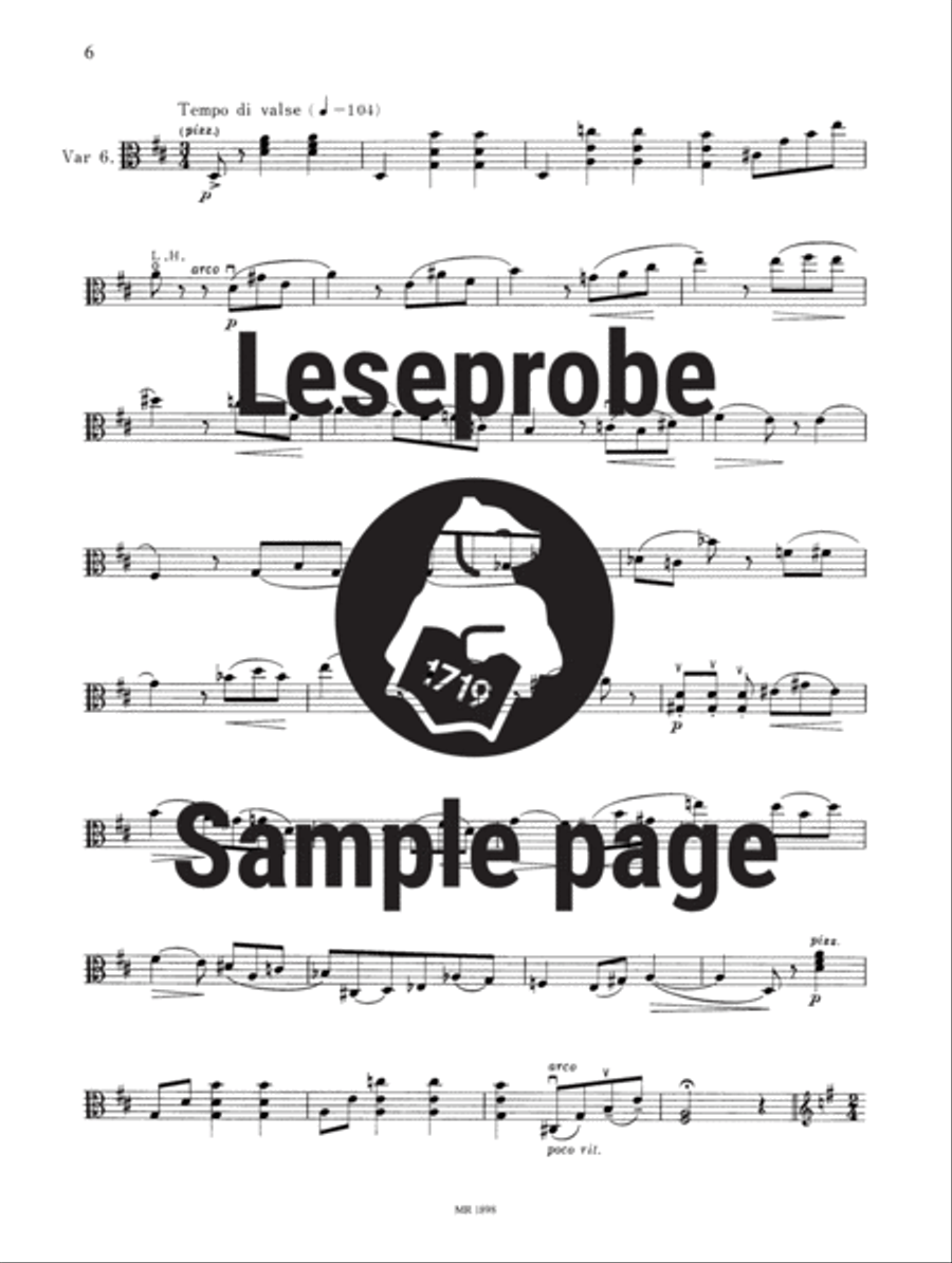 Variations Viola Solo scores gallery preview page 5