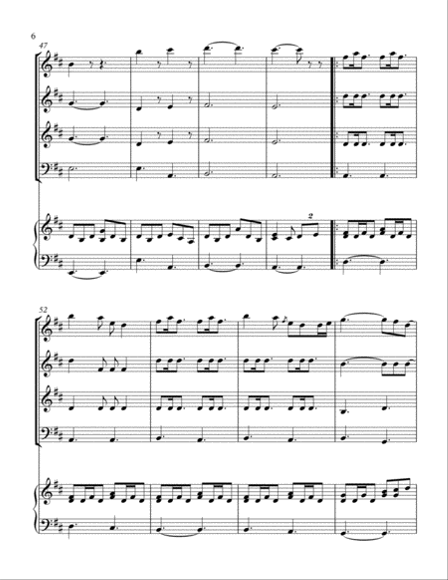 A Thousand Years Piano Trio scores gallery preview page 6