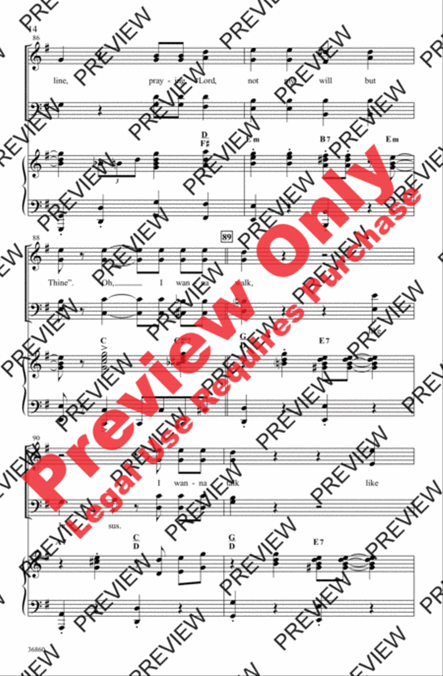Walk Like Jesus Walk Like Jesus 4-Part scores gallery preview page 14