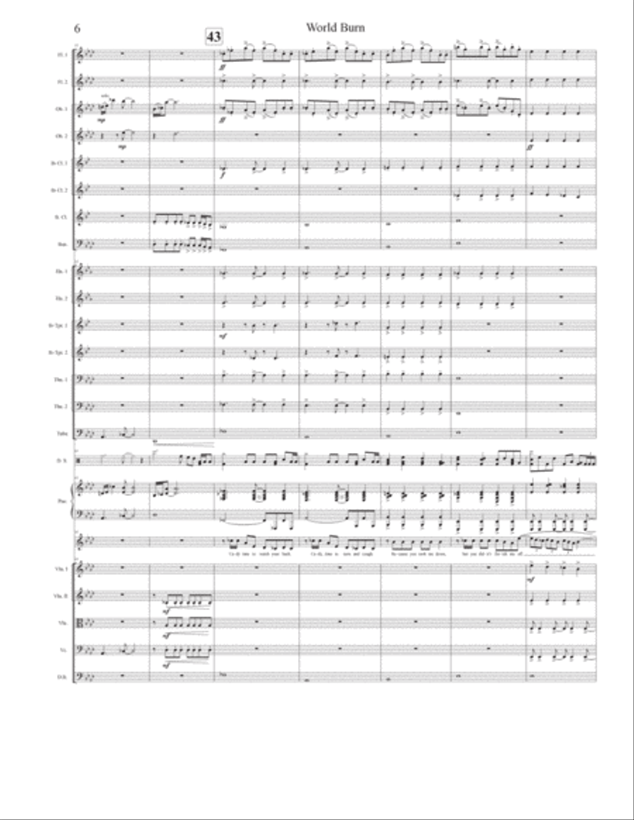 World Burn World Burn Full Orchestra scores gallery preview page 6