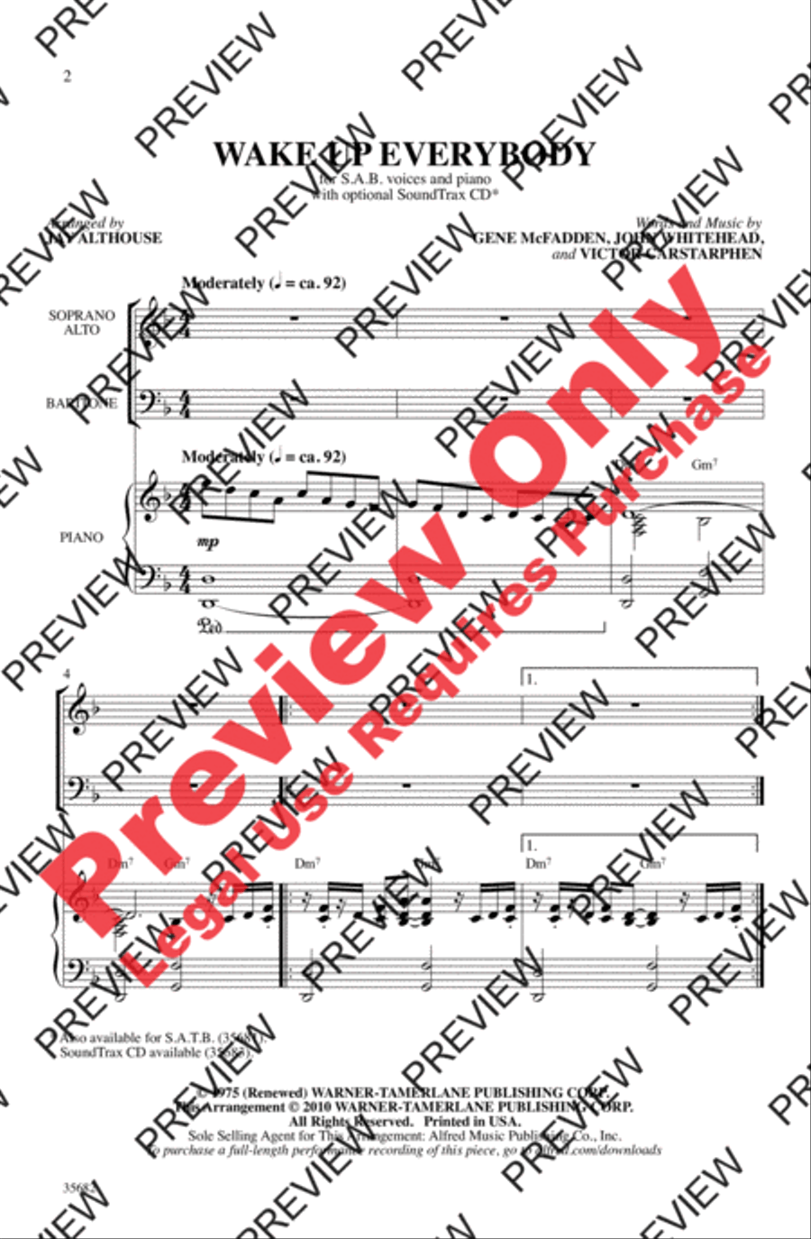 Wake Up Everybody 3-Part scores gallery preview page 2