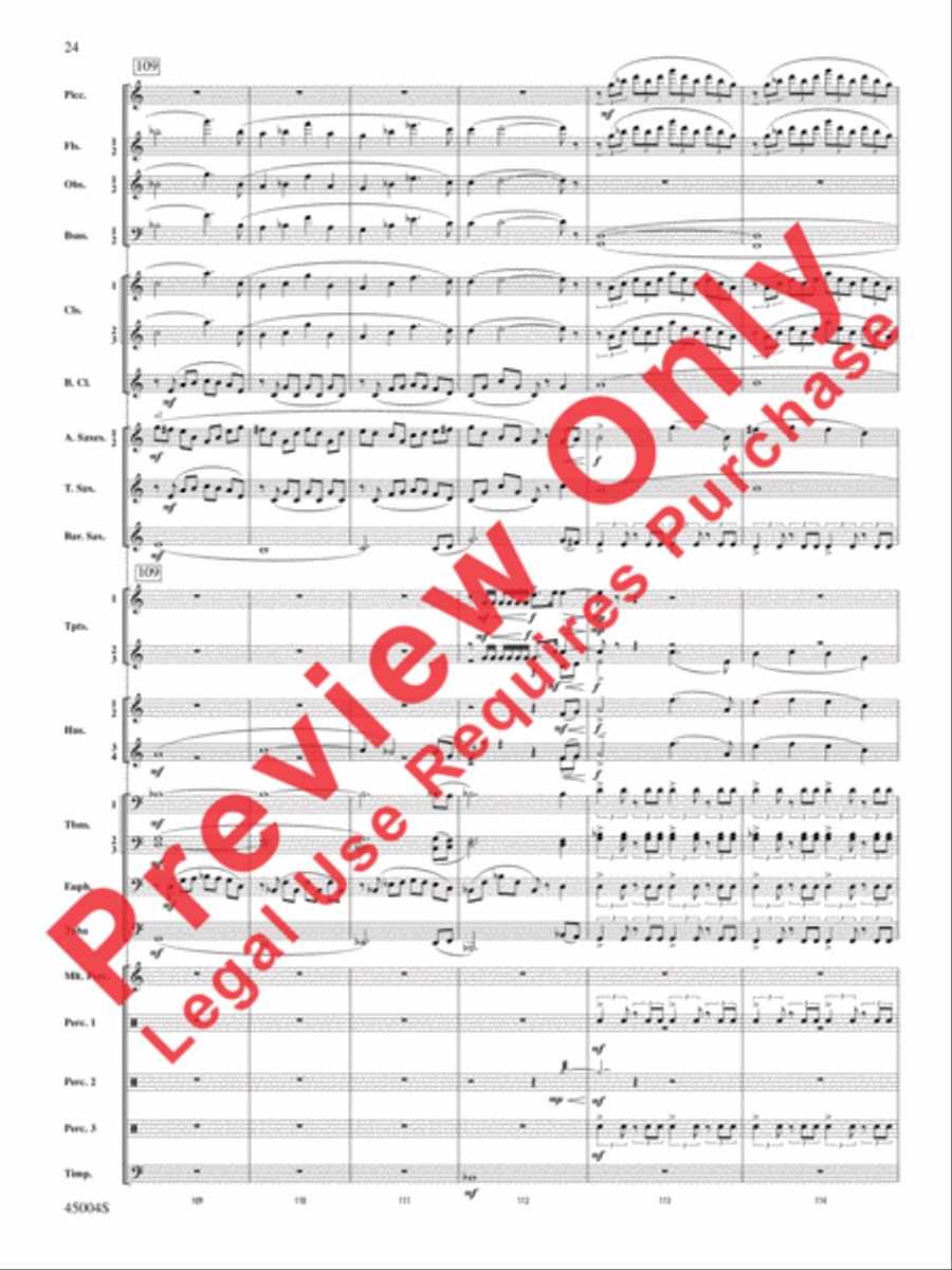 Red Rock Mountain Concert Band scores gallery preview page 59