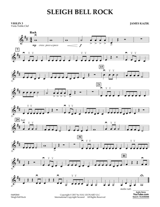 Sleigh Bell Rock - Violin 3 (Viola Treble Clef)