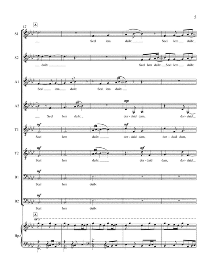 Scel lem duib (Downloadable Choral Score)