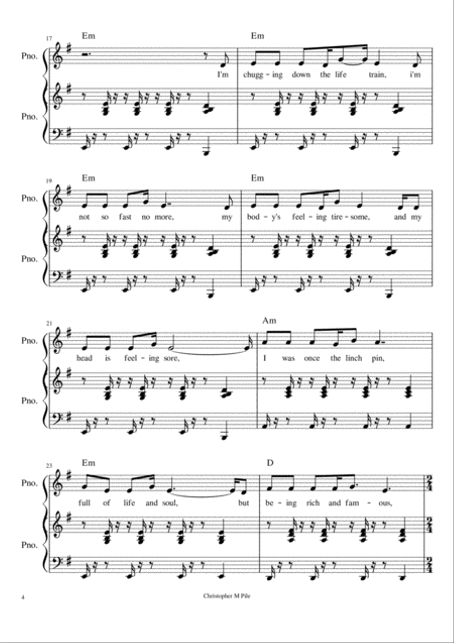 Life Train Voice scores gallery preview page 4