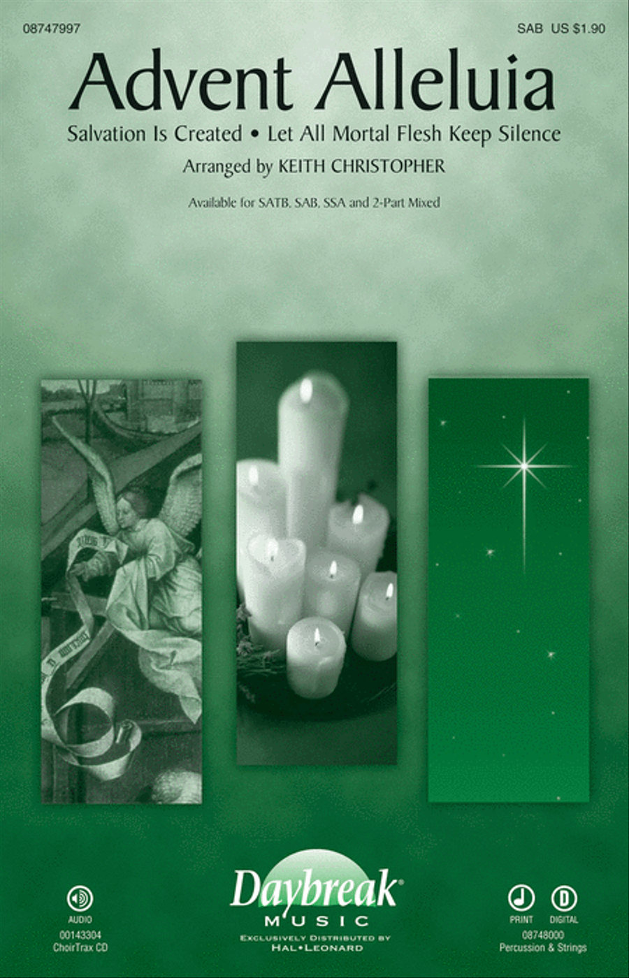 Advent Alleluia 3-Part scores gallery preview page 1