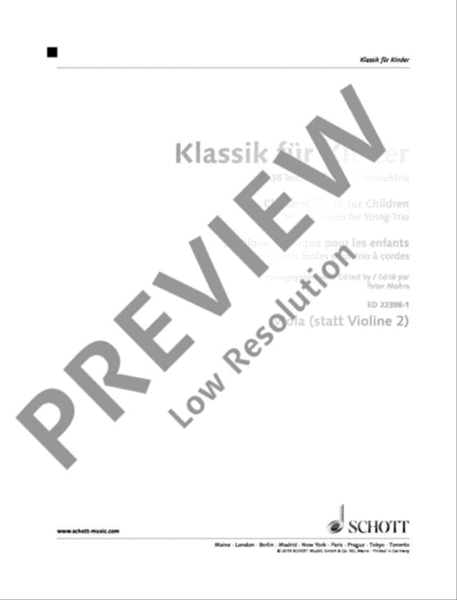 Classical Music for Children Viola scores gallery preview page 2
