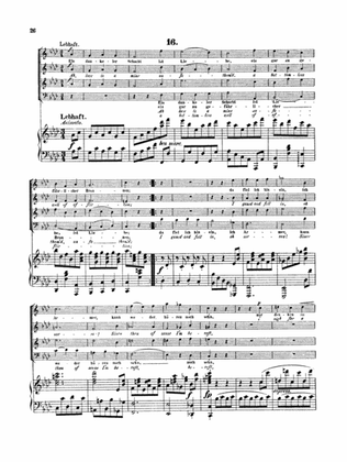Brahms: Liebeslieder Walzer (Love Song Waltzes), Op. 52 No. 16 (choral score)
