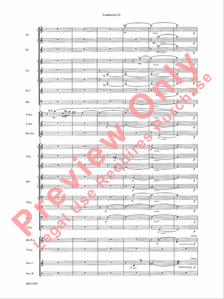 Chant Rituals Chant Rituals Concert Band scores gallery preview page 25