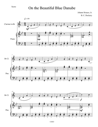 The Blue Danube (Clarinet Solo with Piano Accompaniment)