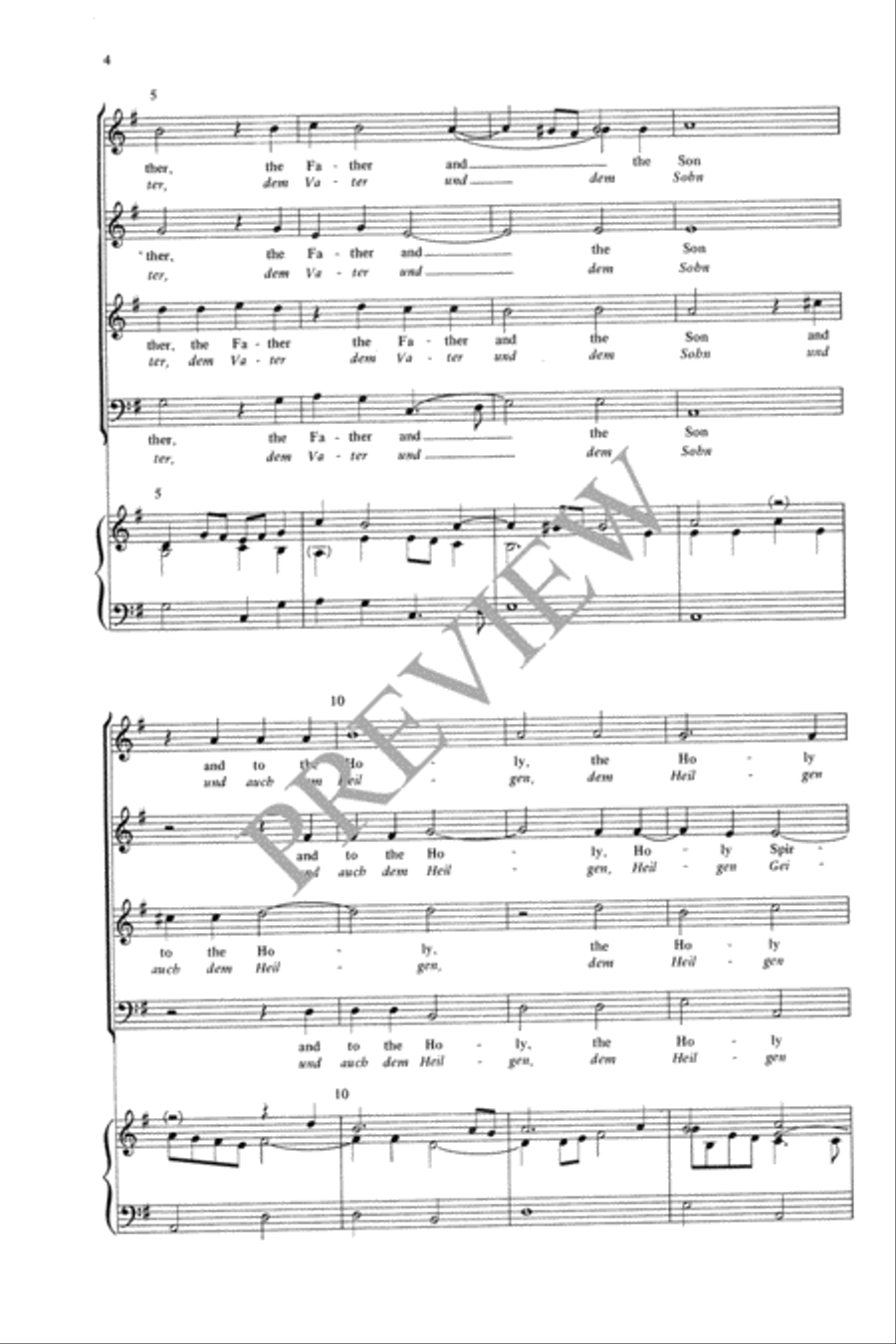 Glory to the Father 4-Part scores gallery preview page 5