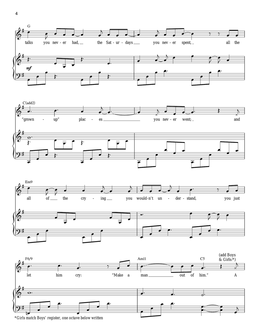 Left Behind Piano, Vocal scores gallery preview page 4
