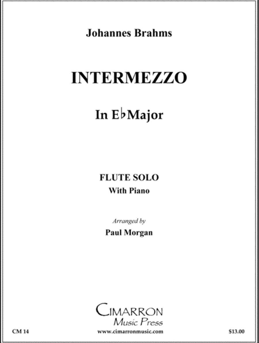 Intermezzo in Eb Major Intermezzo in Eb Major Flute Solo scores gallery preview page 1