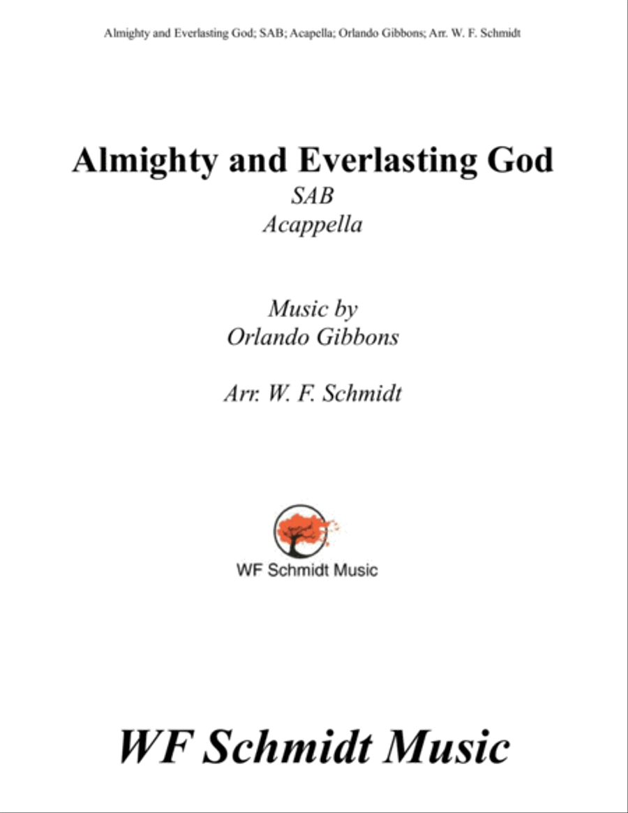 Almighty and Everlasting God 3-Part scores gallery preview page 1