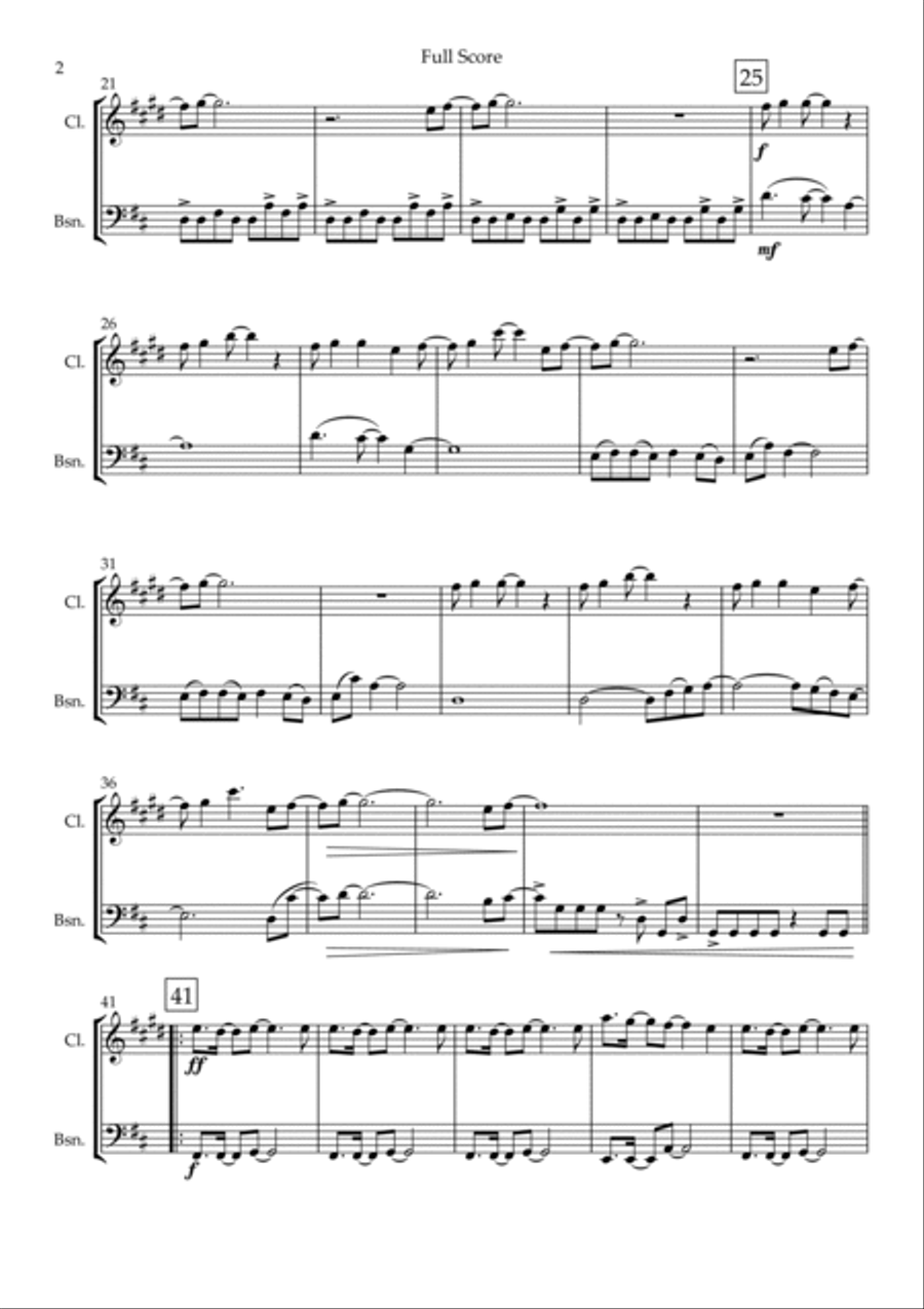Without You Without You Woodwind Duet scores gallery preview page 2