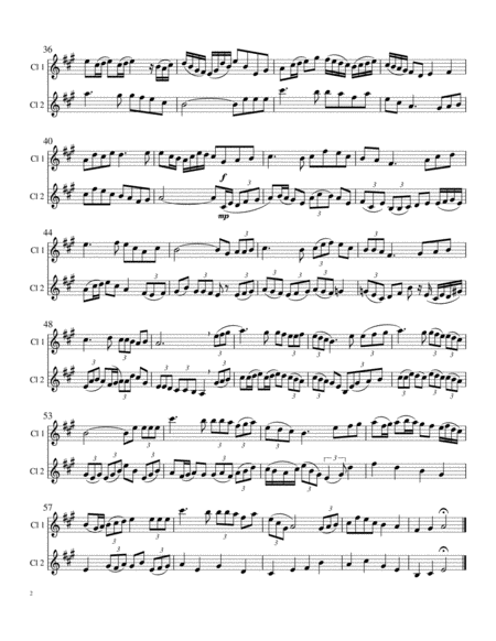 Etude for Clarinet Duet, based on Danny Boy (Londonderry Air) image number null