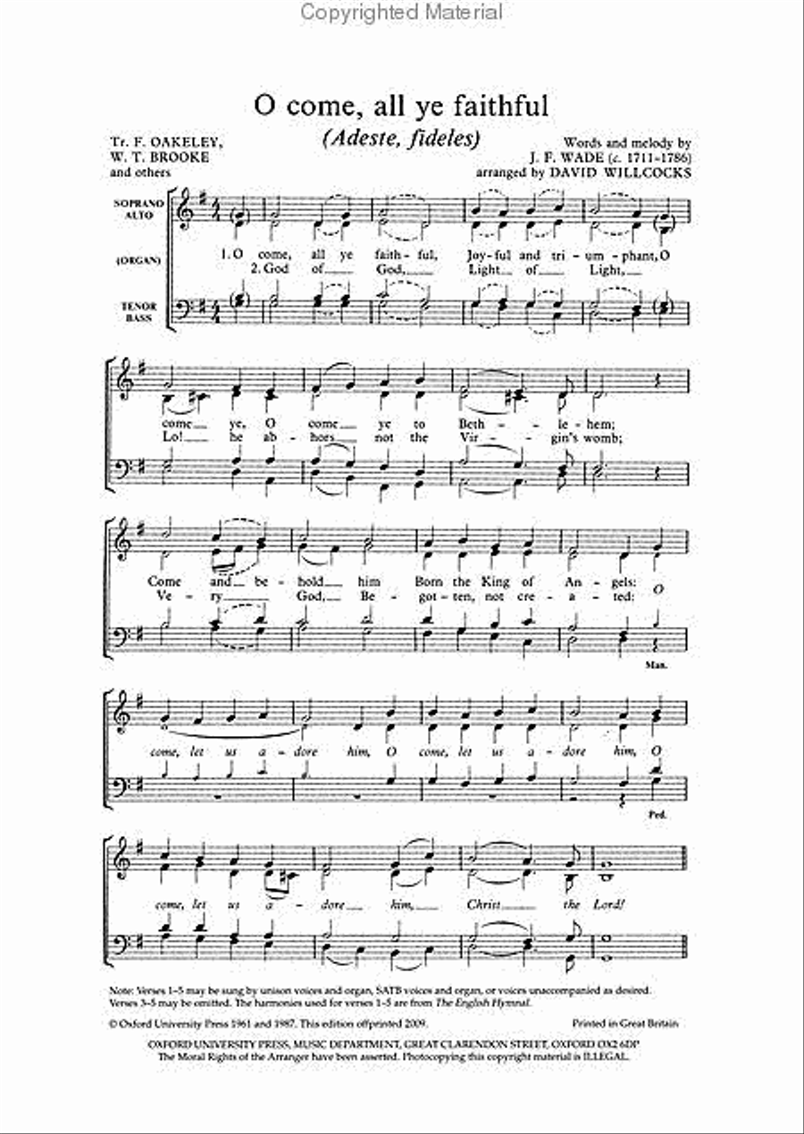 O come, all ye faithful