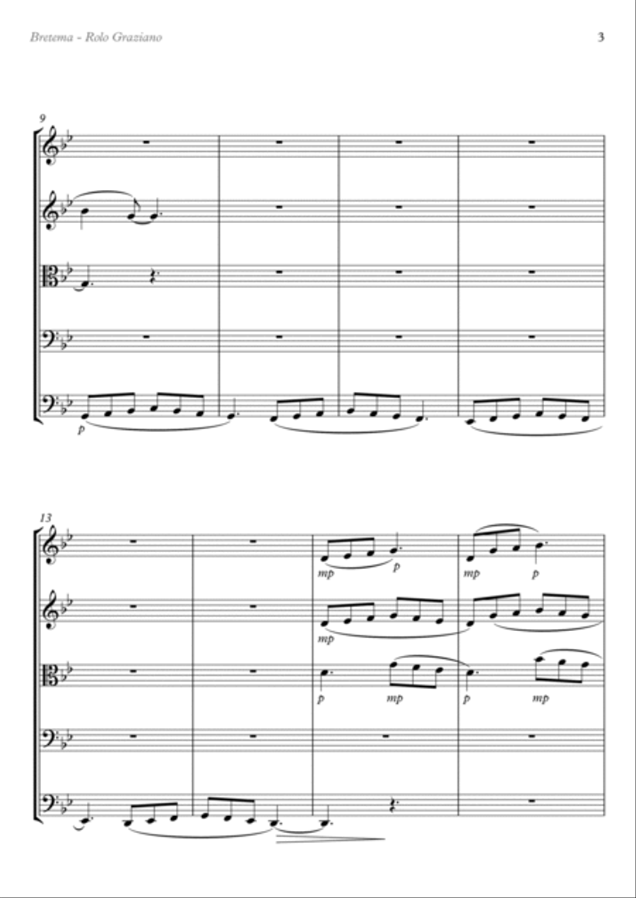 BRETEMA Woodwind Quintet scores gallery preview page 3