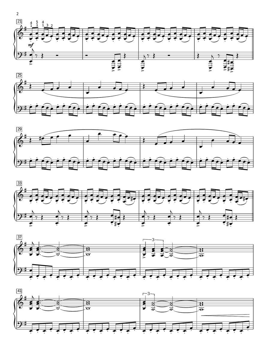 Duel Of The Fates (from Star Wars: The Phantom Menace) (arr. Phillip Keveren) Piano Solo scores gallery preview page 2