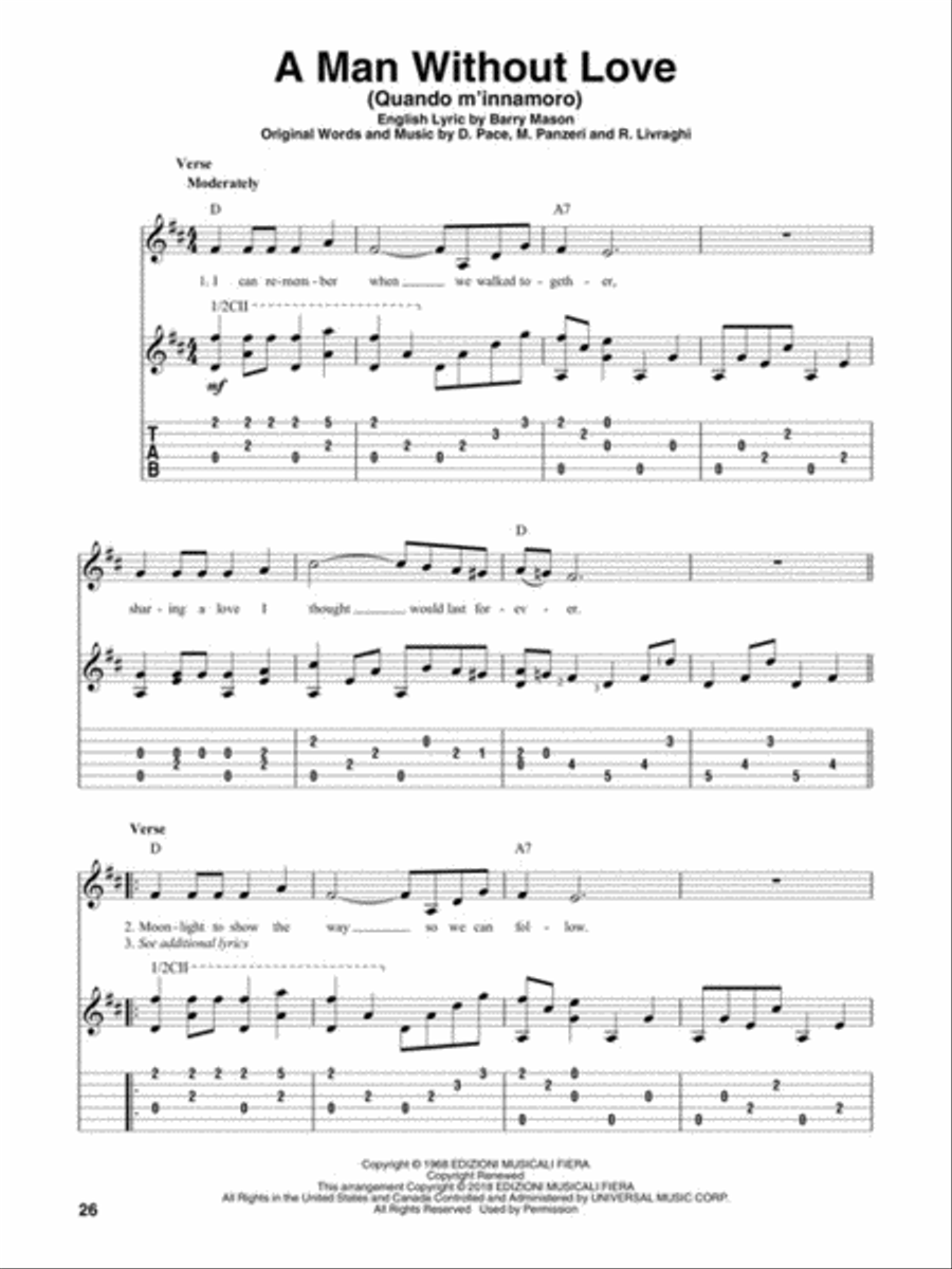 Fingerpicking Italian Songs Fingerpicking Guitar scores gallery preview page 4
