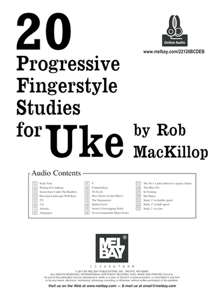 20 Progressive Fingerstyle Studies for Uke image number null