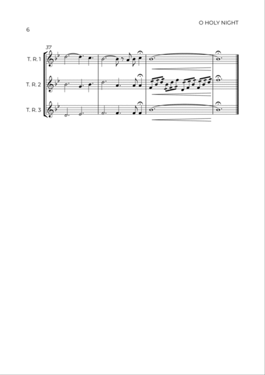 O Holy Night Tenor Recorder scores gallery preview page 6
