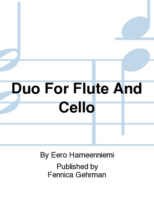 Book cover for Duo For Flute And Cello
