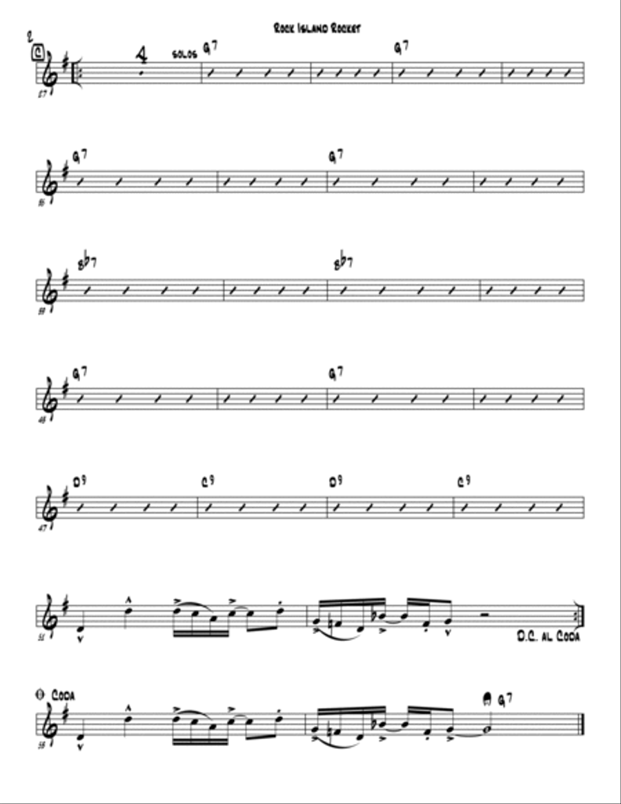 Rock Island Rocket Jazz Ensemble scores gallery preview page 5
