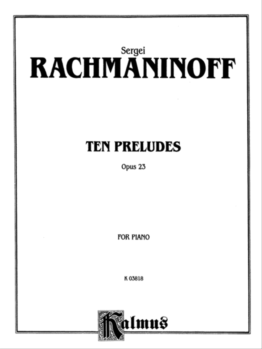 Ten Preludes, Op. 23 Ten Preludes, Op. 23 Piano Solo scores gallery preview page 2