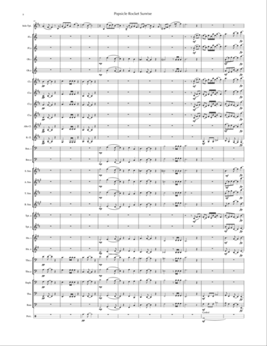 Still Life with Melon & Sand (trumpet & concert band) Concert Band scores gallery preview page 4