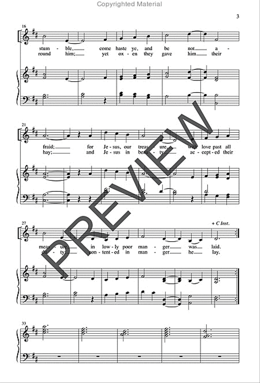 All Poor Folk and Humble Unison Choir scores gallery preview page 3