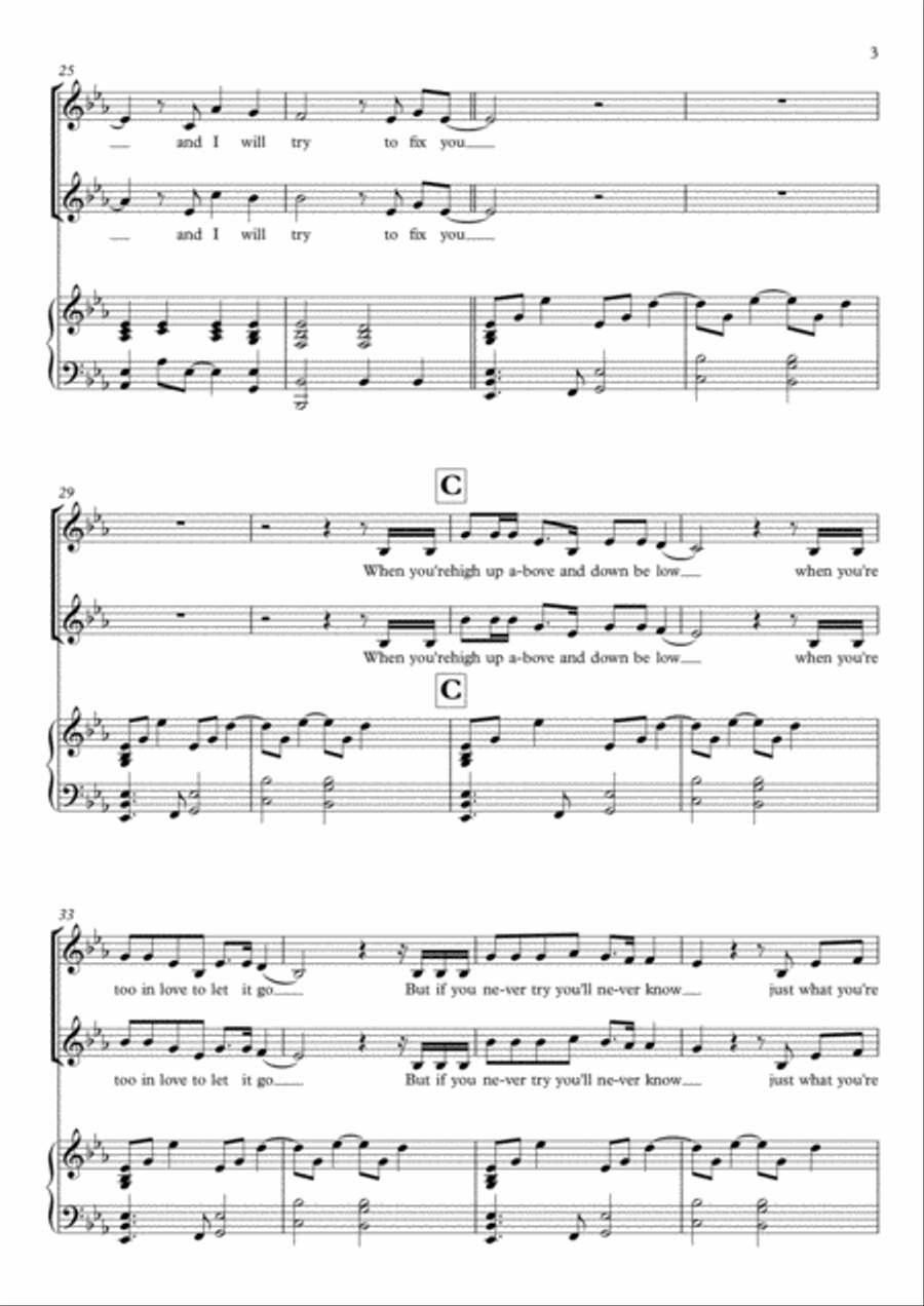Fix You Fix You 2-Part scores gallery preview page 3
