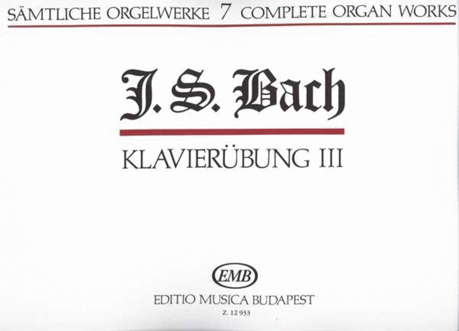 Sämtliche Orgelwerke VII Klavierübung III Organ scores gallery preview page 1