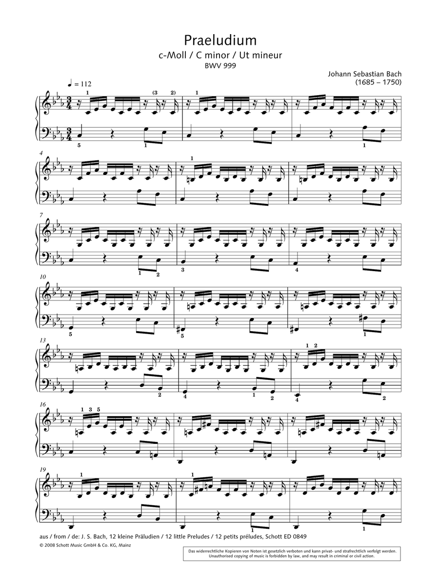 Preludium C minor
