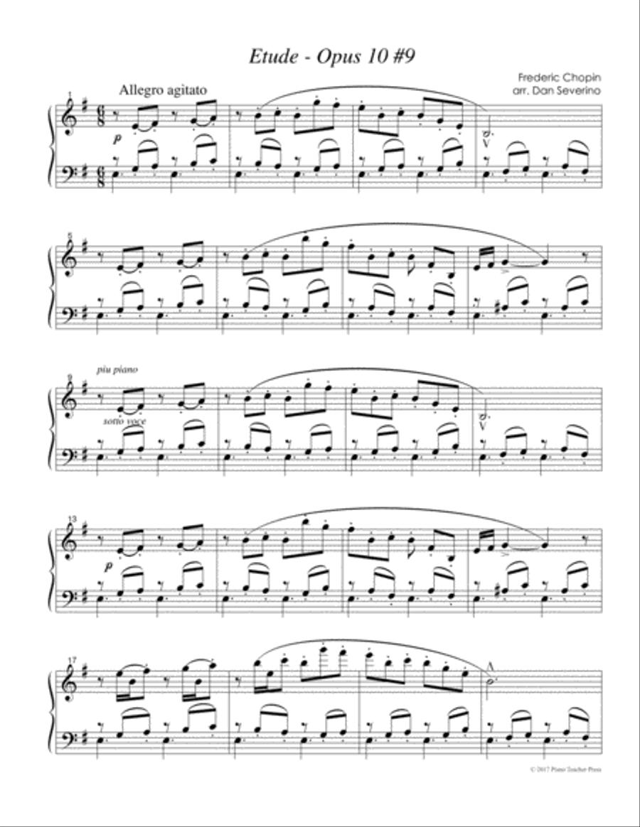 Chopin - Etude Op.10 #9 Chopin - Etude Op.10 #9 Piano Method scores gallery preview page 2