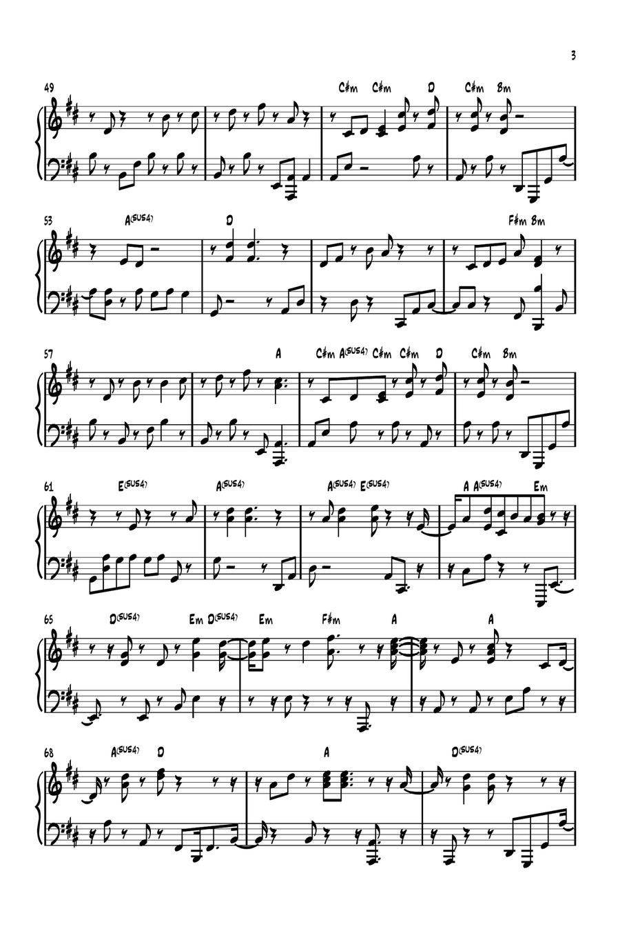 Lead Me To The Cross Easy Piano scores gallery preview page 3