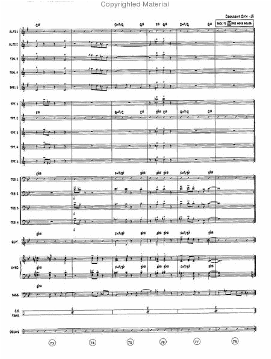 The Crescent City Stomp Jazz Ensemble scores gallery preview page 14