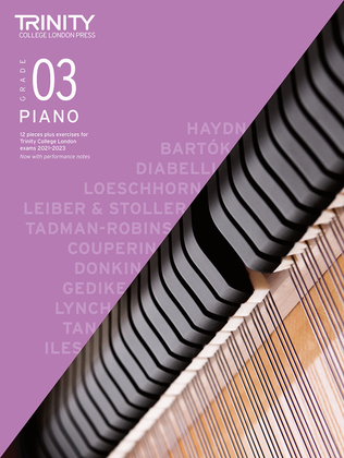 Book cover for Piano Exam Pieces Plus Exercises 2021-2023: Grade 3